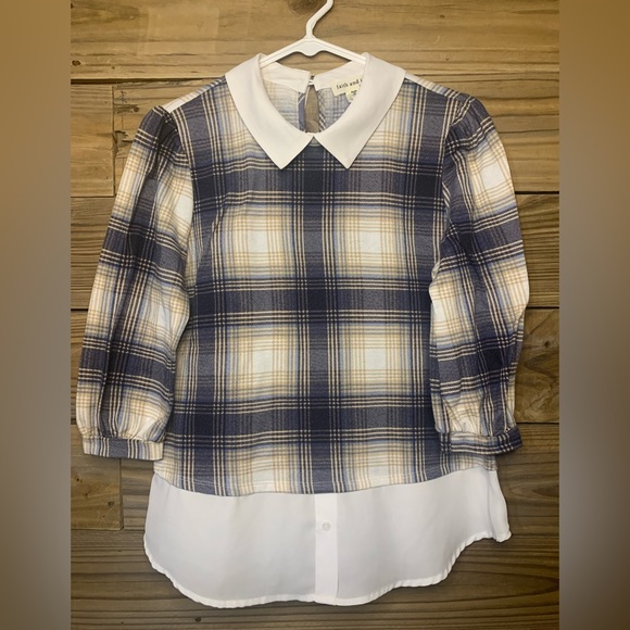 Girls plaid blouse - Picture 1 of 3